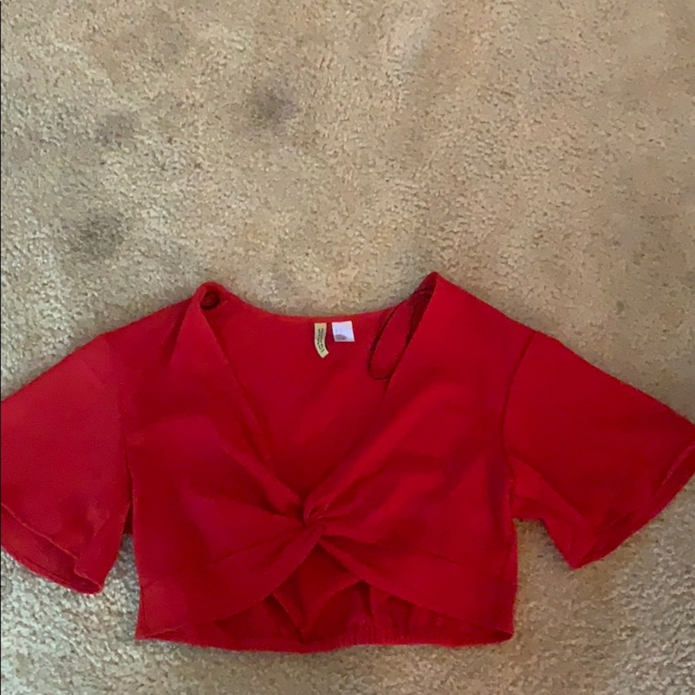 Red Crop Top PERFECT FOR SUMMER!